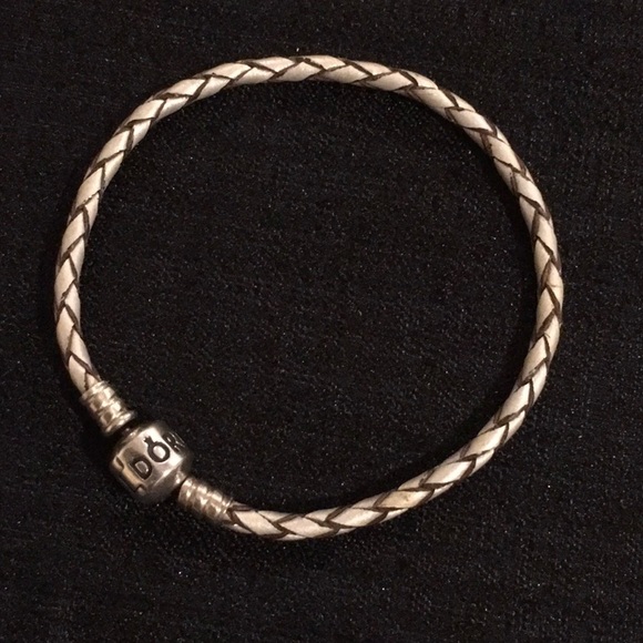 Pandora Leather Charm Bracelet.